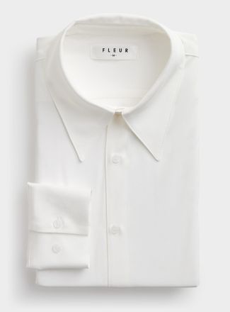Le 31 Mens Long-point-collar shirt Standard fit Imported from Seoul