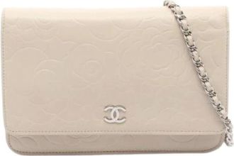Chanel Pre-owned Mini Bags, female, Beige, Size: ONE SIZE Pre-owned Vintage Mini Shoulder Bag