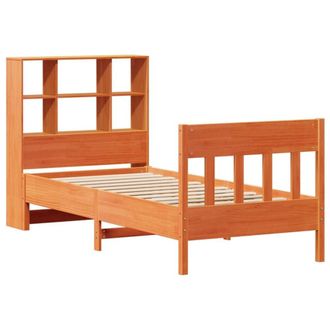 Berkfield Home Beautiful Bed Frame without Mattress Wax Brown 100x200 cm Solid W