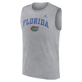 Nike Florida Primetime Arch Legend Nike Mens Dri-FIT College Muscle Tank Top in Grey | 0JB306GUFN-G1M