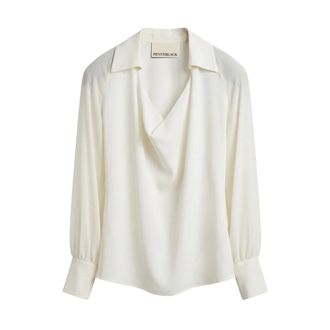 Pennyblack Dames, Blouses & Shirts, Wit, Maat: XL Zijde