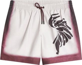 Dries Van Noten Costume da bagno con orlo sfumato - Bianco