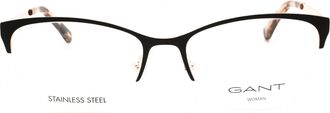 GANT GA4116 Cat-Eye Metal Frame Eyeglasses - Black