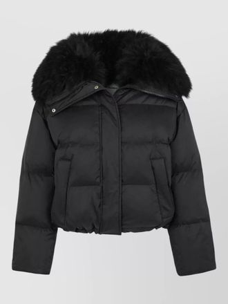 Yves Salomon down short puffer jacket