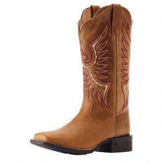 Ariat Womens Rockdale Western Boots In Almond Buff