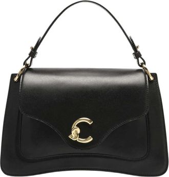 Coccinelle C-Me Medium Schoudertas - Dames - Handtassen - Zwart - ONE Size - Leer - Tassen