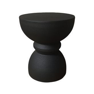 Mobili Rebecca Mesa De Centro Moderna Rebecca Mobili Basalt 42,5x35x35 Cm Mgo Negro