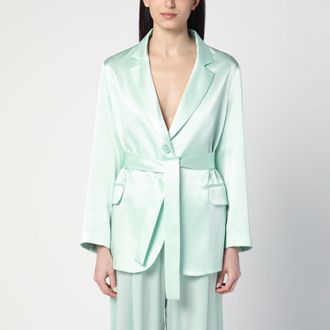 Semicouture Christiana jacket in aqua green
