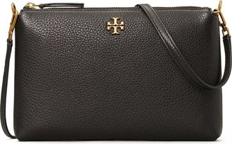 Tory Burch Mercer Pebbled Zip Crossbody Bag in Black at Nordstrom