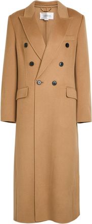 Victoria Beckham Double-breasted Wool and Cashmere-blend Coat - Camel - 12 (UK12 / M)