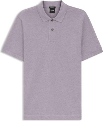 BOSS Pallas polo shirt in cotton piqu&eacute; with embroidered logo