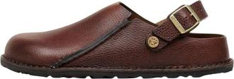 Birkenstock Lutry Premium - unisex - Klompen - Bruin - 44 EU - Leer - Schoenen
