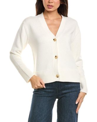 Vince Shrunken Weekend Wool-Blend Cardigan