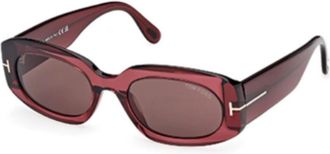 Tom Ford Odette Zonnebril - unisex - Zonnebrillen - Bruin - 52 MM - Accessoires