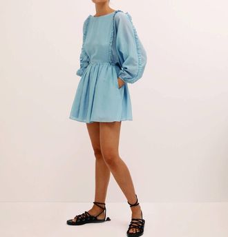 Bird & Knoll Womens Maja Dress In Blue