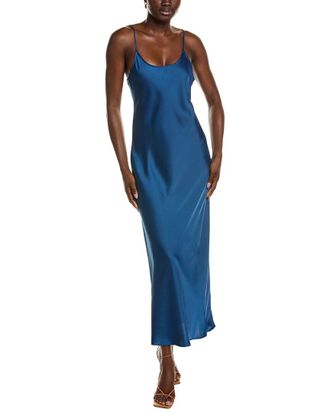 POINT Point Satin Straight Dress