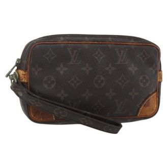 Louis Vuitton Pre-owned Clutches, female, Brown, Size: ONE SIZE Pre-owned Canvas Clutch
