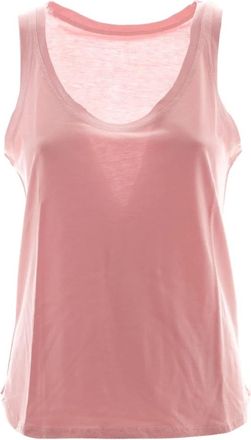 Majestic Filatures Casual Polo Shirt - Dames - Tops zonder mouwen - Roze - L - Tops