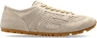 Balmain Racer 45 Sportschoenen - Dames - Sneakers - Beige - 37 EU - Katoen - Schoenen