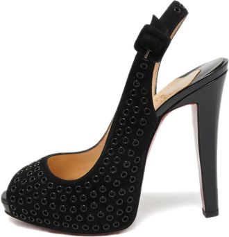 Christian Louboutin Pumps Aicha con cinturino posteriore 130mm 2024 - Nero