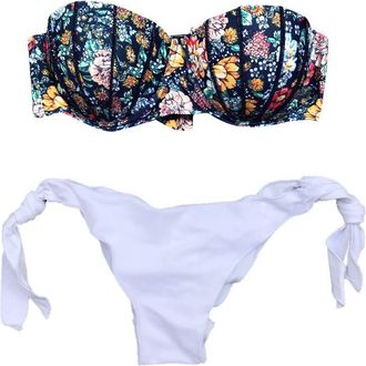 Generic Womens Bikini Set, Swimsuit Sexy Bikinis Swimwear Bikini Sets Bikini Set Shape Bikini Bottoms Black White Pink Bandeau Push Up Teenager Girls Swimsuit