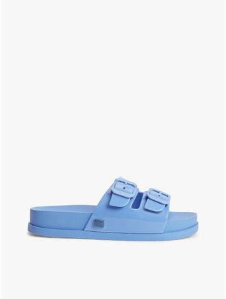 Tommy Hilfiger Womens Tommy Jeans Double-Strap Jelly Sandal - Blue Note - US 6.5 / EU 37