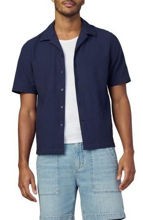 Joe's Seersucker Camp Shirt in True Navy at Nordstrom Rack, Size Xx-Large