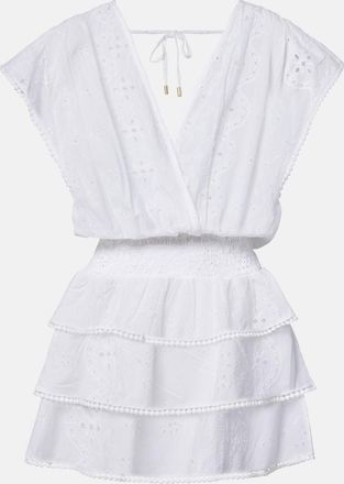 Melissa Odabash Jess broderie anglaise cotton minidress
