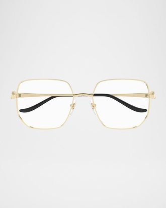 Cartier Rectangle Metal Optical Glasses