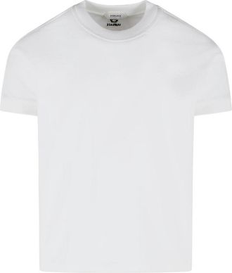Versace White Stretch Cotton T-Shirt