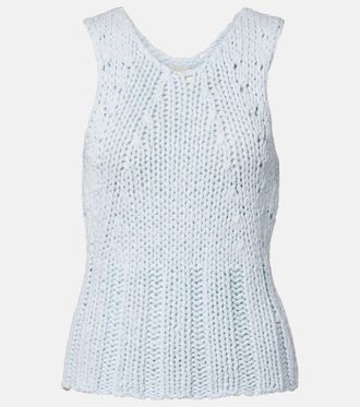Khaite Cassie knitted cotton top