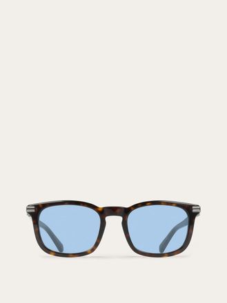 Ferragamo Men Rectangular frame sunglasses Brown