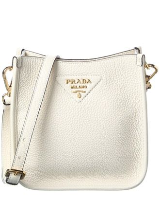 Prada Logo Leather Shoulder Bag