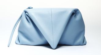 Bottega Veneta Blue Leather Clutch Bag (Pre-Owned)