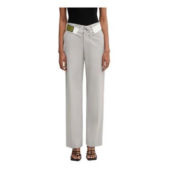 Maison Margiela Dames, Broeken, Grijs, Maat: M