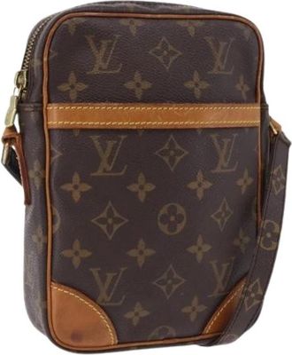 Louis Vuitton Tweedehands Canvas Louis Vuitton tassen - Dames - Vintage Schoudertas - Bruin - ONE Size - Vintage