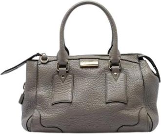 Burberry Borsa Satchel Pre-owned - - Pre-owned - Donna - Grigio - ONE SIZE