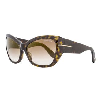 Tom Ford FT046052G Tortoiseshell Cat-Eye Sunglasses - Brown