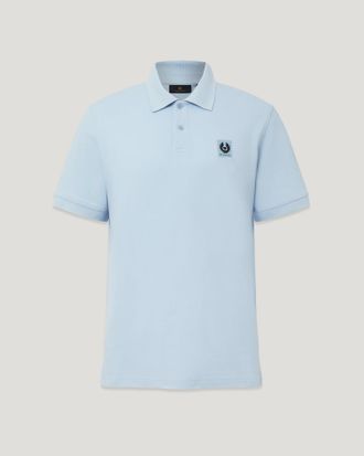 Belstaff Polo Mens Cotton Pique Sky Blue Size 2XL