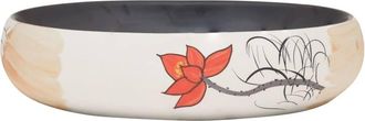 Berkfield Home Durable Countertop Basin Multicolour Oval 59x40x15 cm Ceramic | Size: 59 x 40 x 15 cm