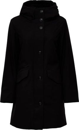Woolrich Lichte Stretch Parka - Dames - Parka Jassen - Zwart - XS - Polyester - Jassen