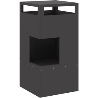 vidaXL Vidaxl - Hoguera Negro 50 x 50 x 100 cm Acero laminado en frío