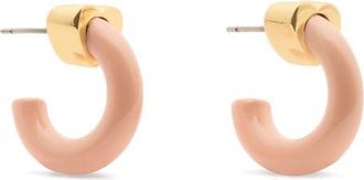 Kate Spade New York geo pop huggie hoop earrings in Pink at Nordstrom