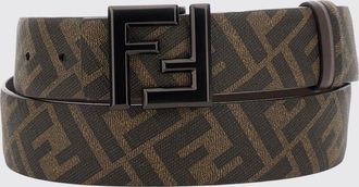 Fendi Cintura reversibile in pelle con fibbia a incastro con monogramma FF
