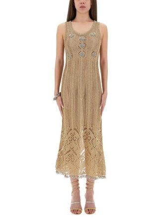 Paco Rabanne Long Crochet Dress