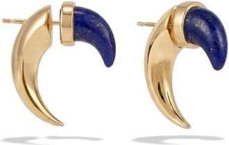 Awe Inspired x Jhen&eacute; Aiko Stone Saber-Tooth Front/Back Earrings in 14K Gold Vermeil at Nordstrom