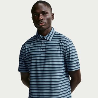 Nike Mens Tailored Performance Dri-FIT Golf Polo in Blue | IO2165-419