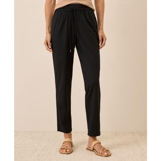Pact Organic Cotton Daily Twill Drawstring Pant in Black at Nordstrom, Size X-Small