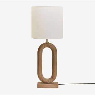 Sklum Lampada da tavolo in legno di mango Tiberia Sklum