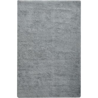Beliani Alfombrilla De Ba&ntilde;o Moderna De Algod&oacute;n Forma Rectangular 60 X 90 Cm Color Liso Accesorios De Ba&ntilde;o Gris Goela